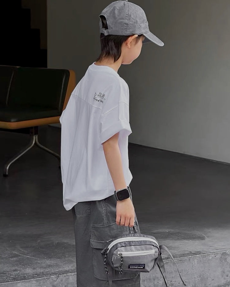 スタンプロゴ オーバーサイズTシャツ｜110-160cm