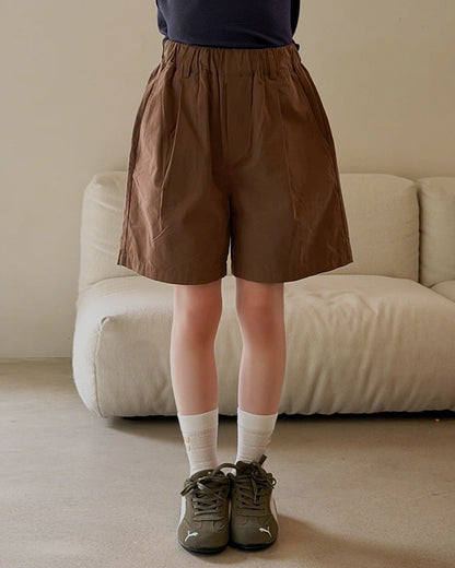 【110-160cm】親子お揃い コットン ショートパンツ