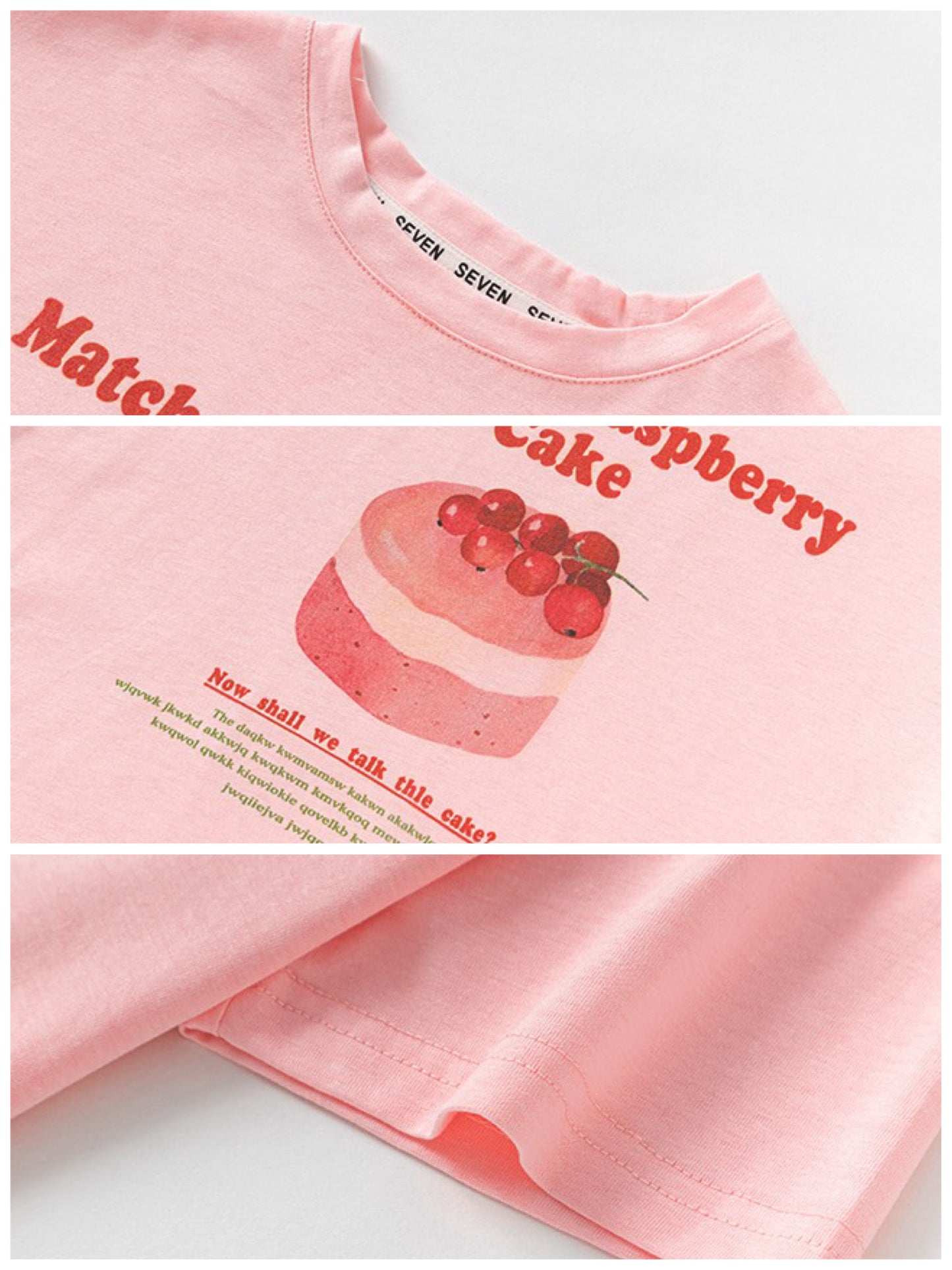 【90-160cm】Cake Tシャツ
