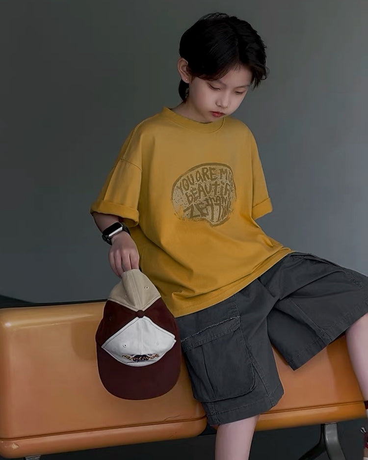ロゴプリント オーバーサイズTシャツ｜110-160cm