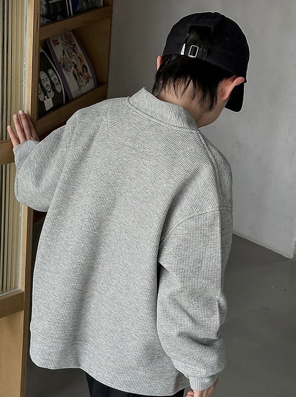 [100-160cm] Drop shoulder cardigan