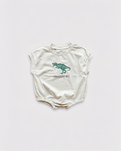 Body bébé dinosaure, 2 couleurs | 66-90cm
