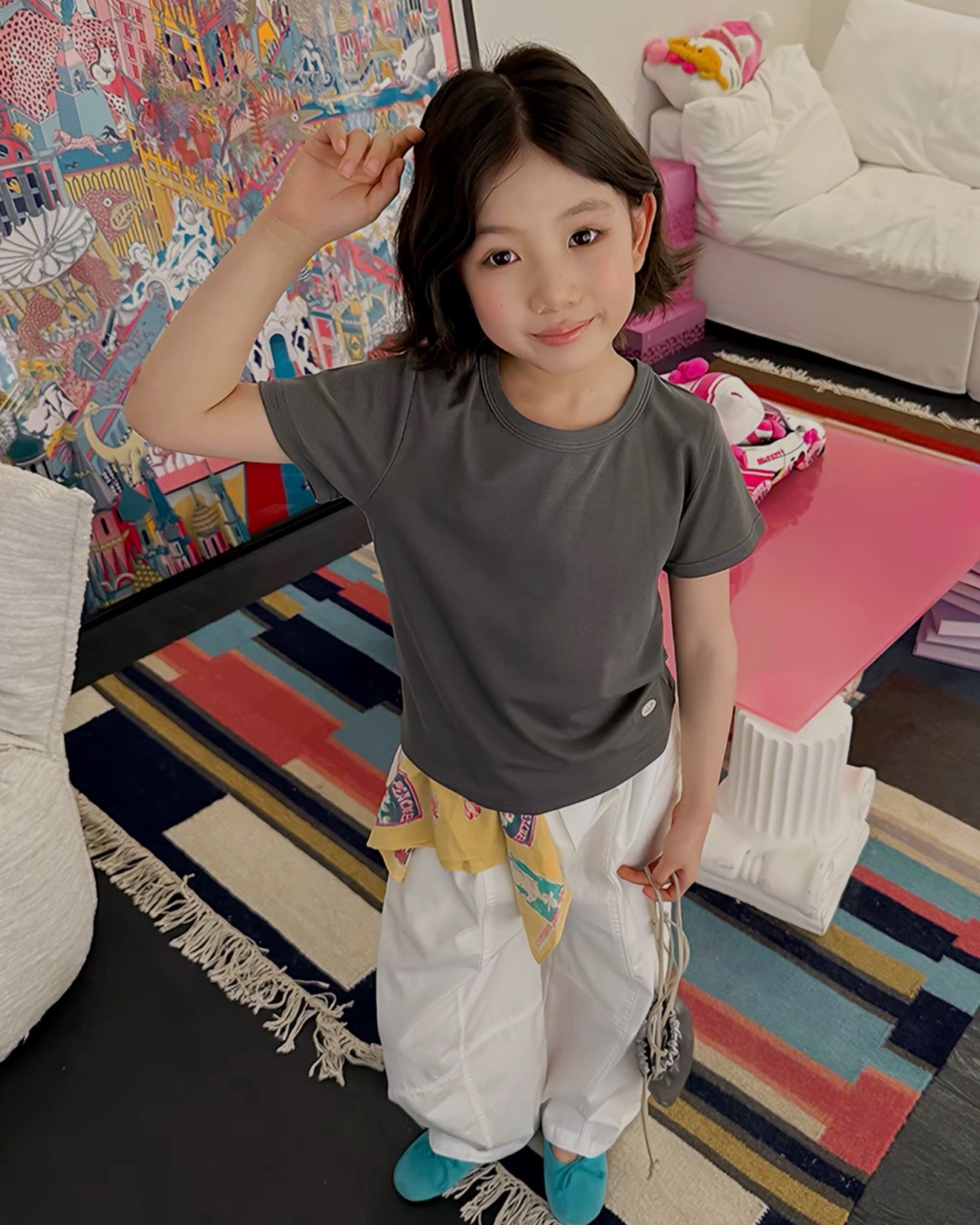Matching Cotton Wide Pants for Parent and Child, 2 Colors | 110-160cm
