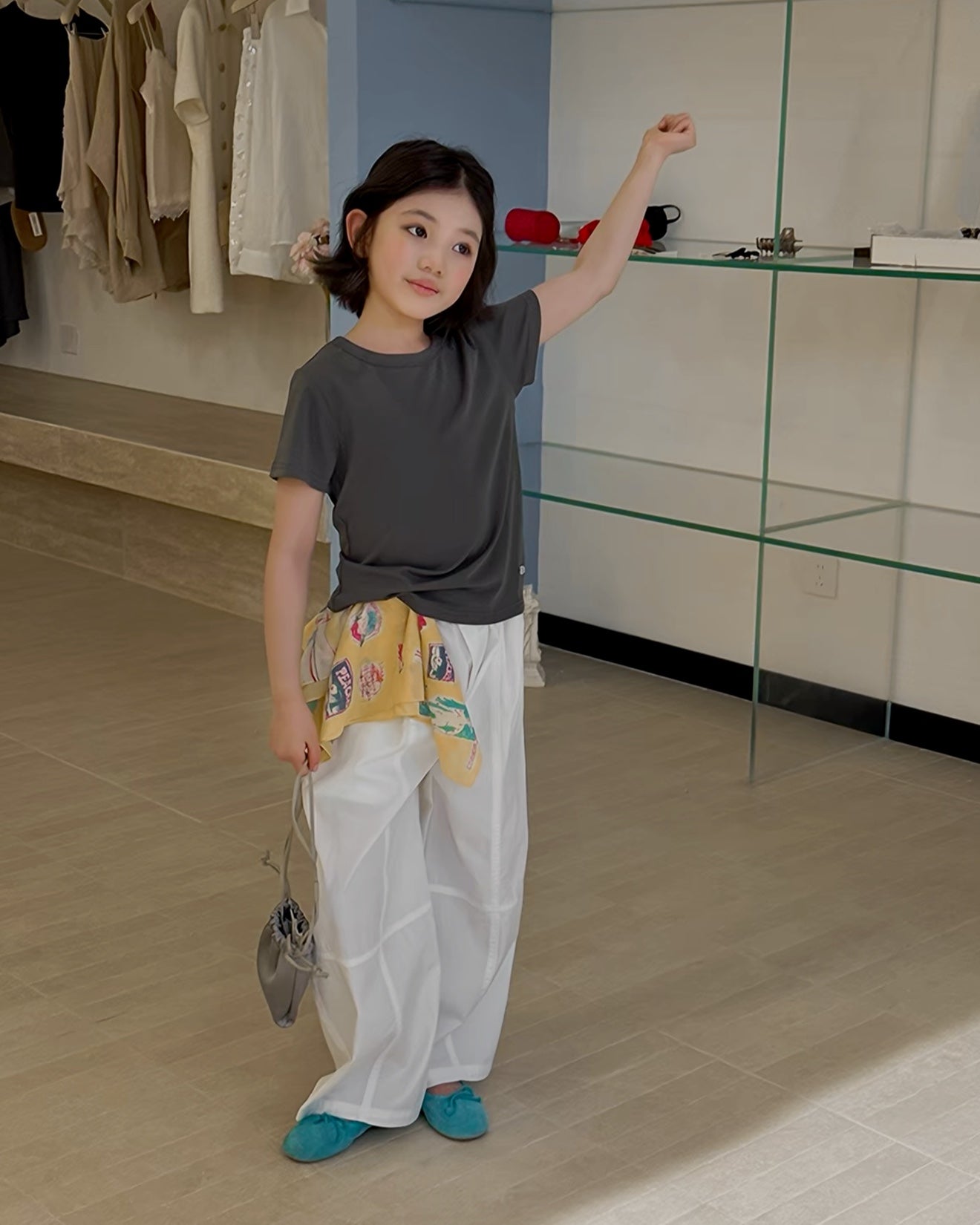 Matching Cotton Wide Pants for Parent and Child, 2 Colors | 110-160cm