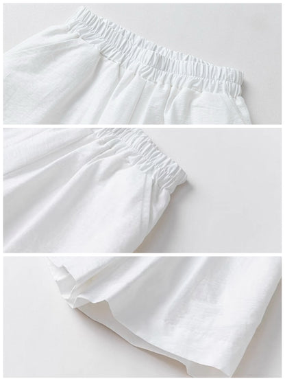 【90-160cm】ソリッド ハーフパンツ