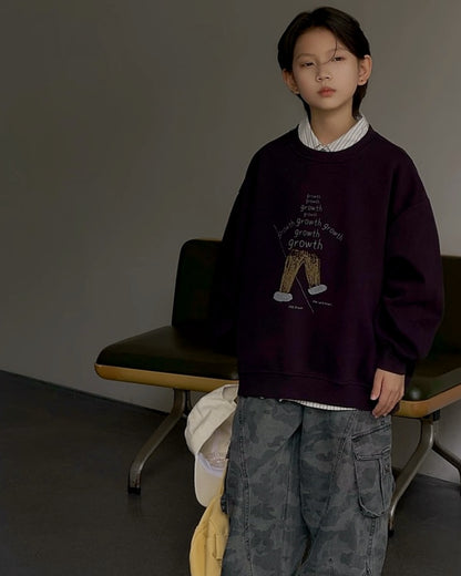 グラフィックプリント スウェットプルオーバー｜110-160cm