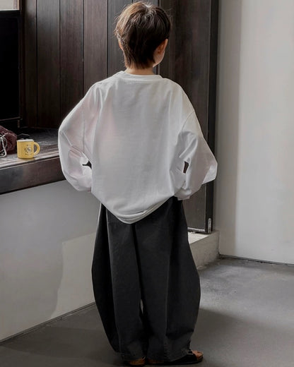 バルーン ワイド デニムパンツ ｜ 110-160cm