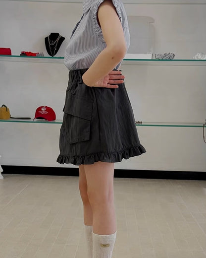 カーゴフリル ミニスカート｜110-160cm