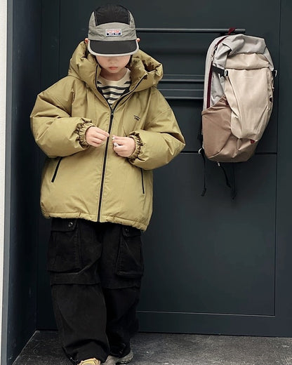 【110-160cm】ナイロンダウンジャケット