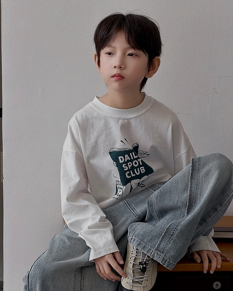 グラフィック ロングスリーブ Tシャツ ｜ 110-160cm