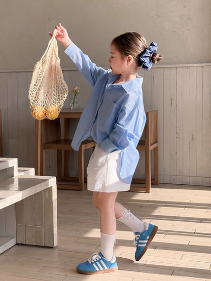 【90-160cm】ソリッド ハーフパンツ