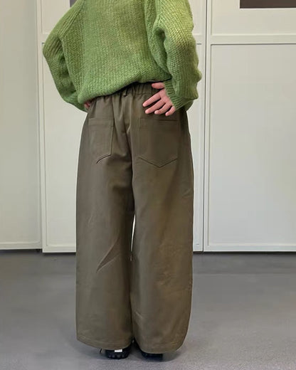 親子お揃い タック ワイドパンツ ｜ 110-160cm