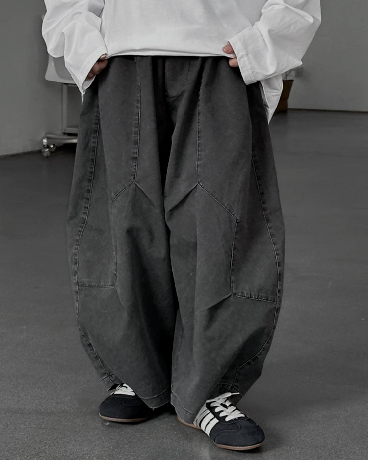 バルーン ワイド デニムパンツ ｜ 110-160cm