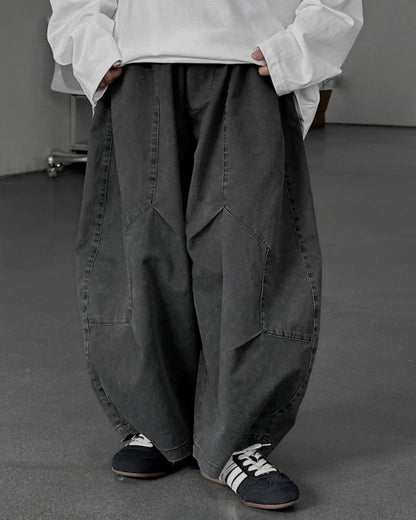 バルーン ワイド デニムパンツ ｜ 110-160cm
