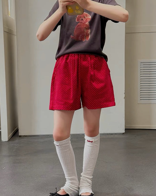 ミニドット コットン ショートパンツ ｜ 110-160cm