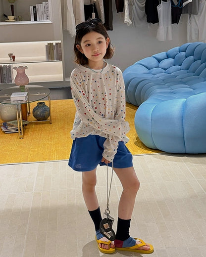 親子お揃い リネンブレンド ベーシックショートパンツ 全5色｜110-160cm