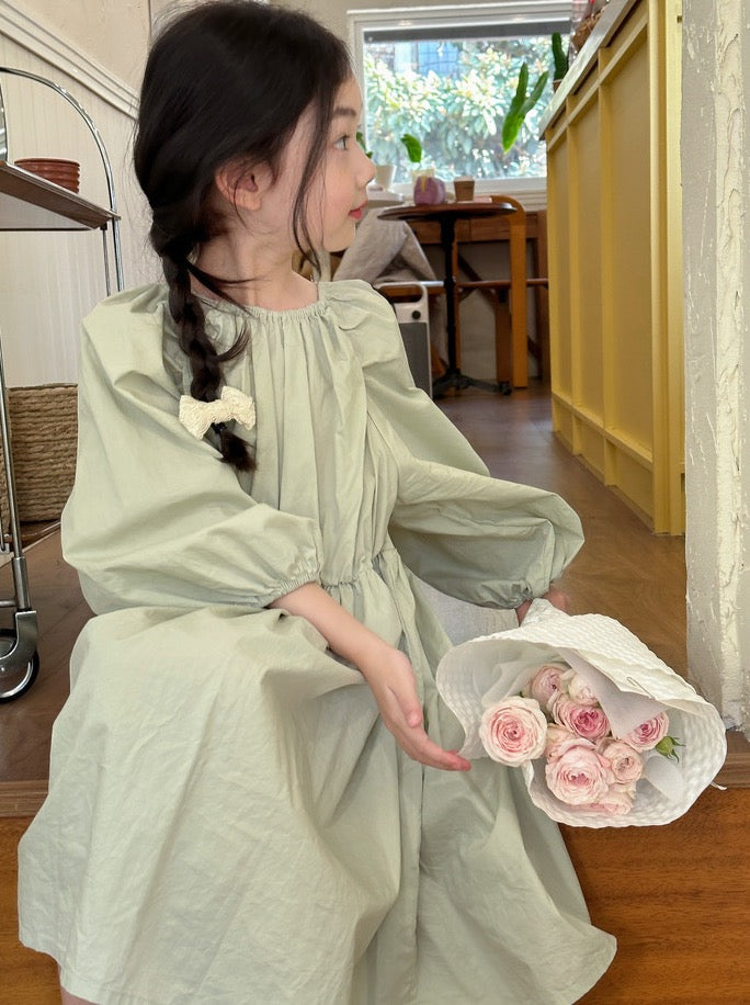 [90-160cm] Back ribbon dress