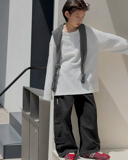 ユーティリティ ワイドカーゴパンツ｜110-160cm