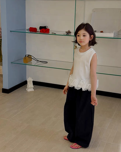 Matching Cotton Wide Pants for Parent and Child, 2 Colors | 110-160cm