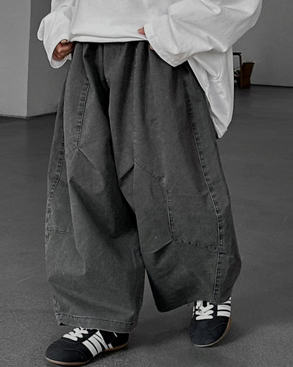 バルーン ワイド デニムパンツ ｜ 110-160cm