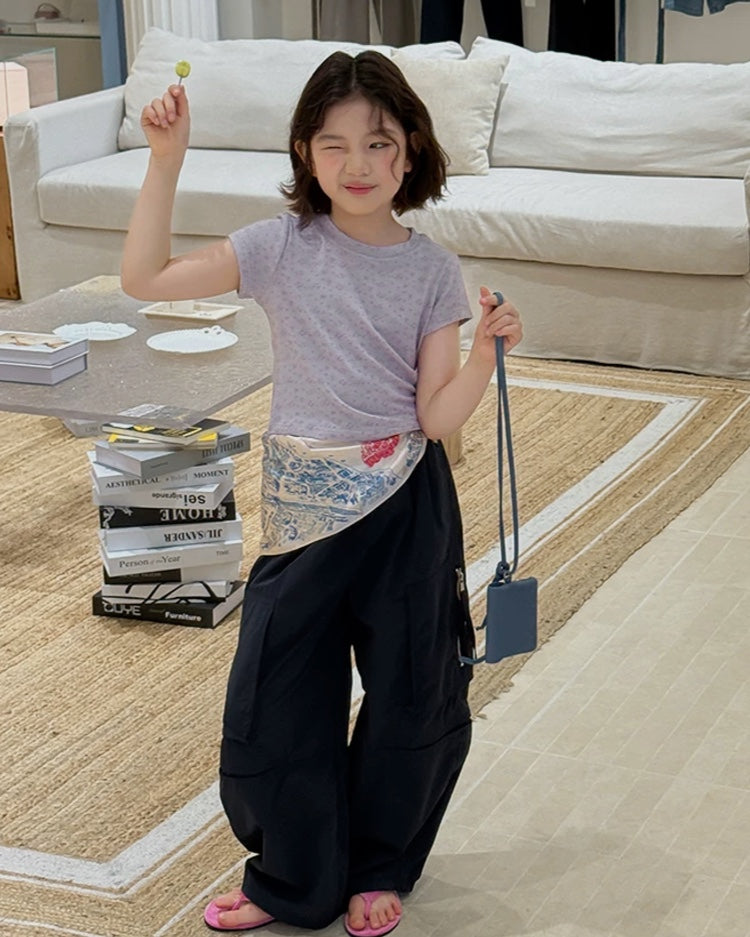 小花・星柄 ミニTシャツ｜110-160cm