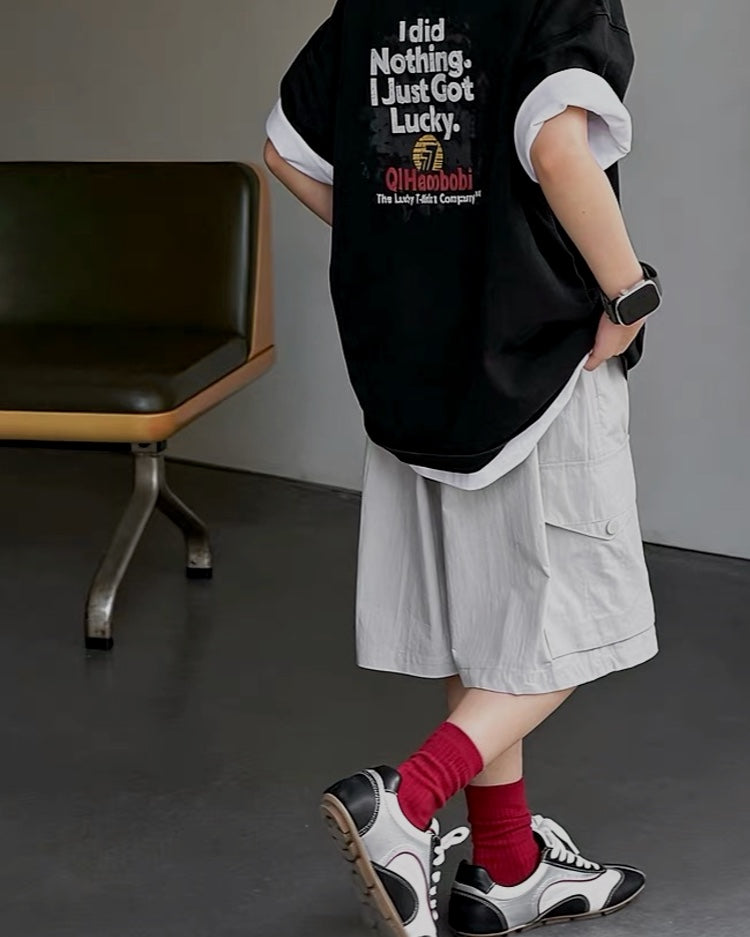 サイドポケット カーゴハーフパンツ｜110-160cm