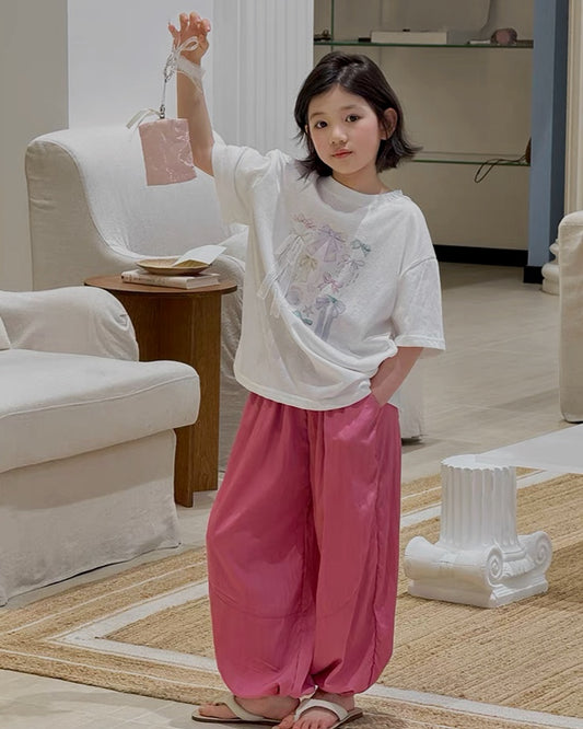 ナイロン ワイドパンツ 全4色 ｜ 110-160cm