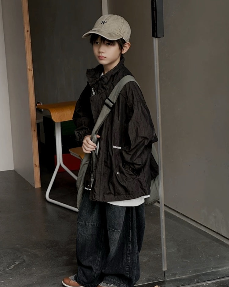 ワイドストレート デニムパンツ｜110-160cm