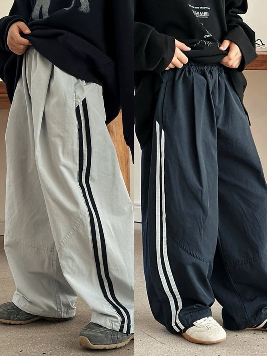 【110-160cm】2ラインロングパンツ