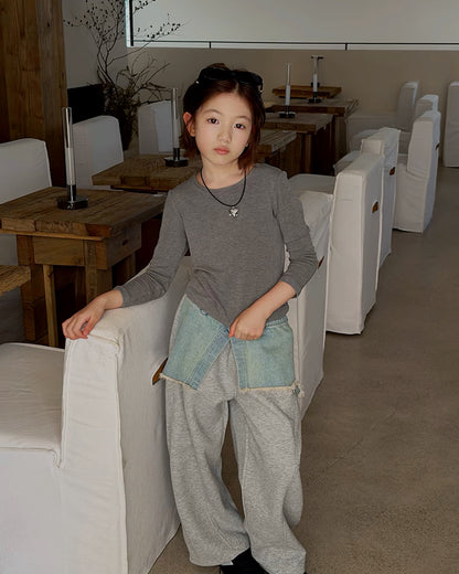 親子お揃い ベーシック長袖Tシャツ 全3色｜120-160cm