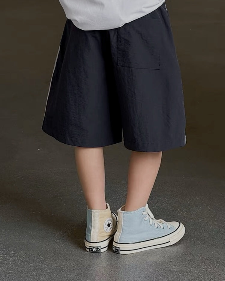 サイドライン ナイロンハーフパンツ｜110-160cm