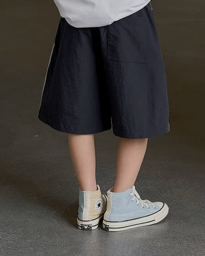 サイドライン ナイロンハーフパンツ｜110-160cm