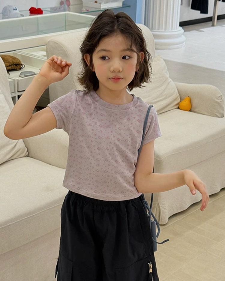小花・星柄 ミニTシャツ｜110-160cm