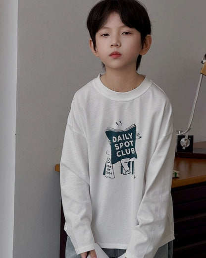 グラフィック ロングスリーブ Tシャツ ｜ 110-160cm