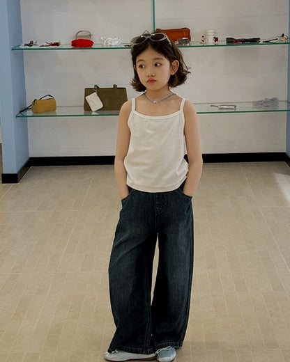 ソフトリブ ベーシック キャミソール 全3色 ｜ 110-160cm