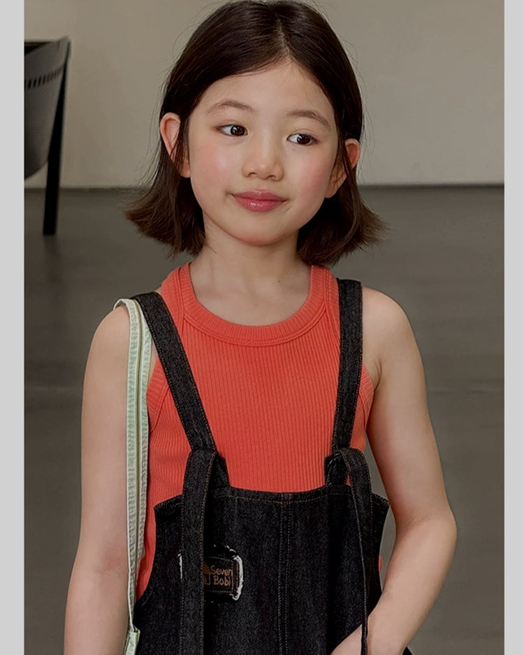 ワイドデニムサロペットパンツ｜110-160cm