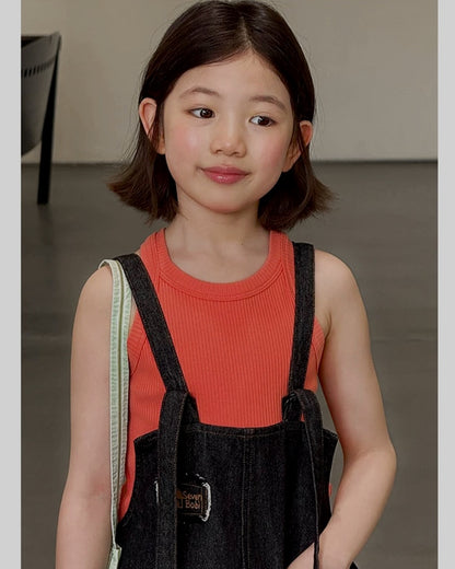 ワイドデニムサロペットパンツ｜110-160cm