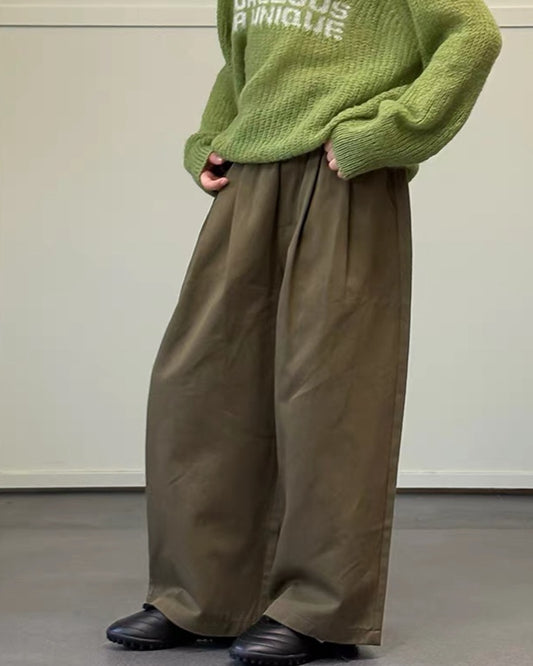 親子お揃い タック ワイドパンツ ｜ 110-160cm