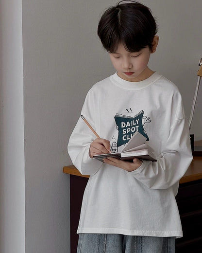 グラフィック ロングスリーブ Tシャツ ｜ 110-160cm
