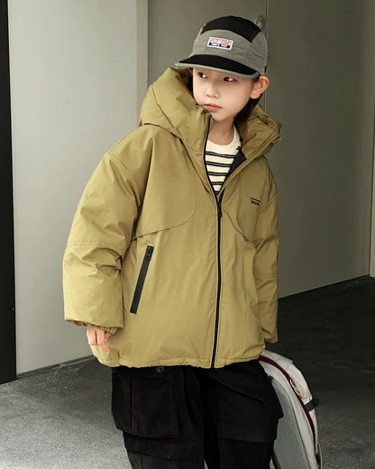 【110-160cm】ナイロンダウンジャケット
