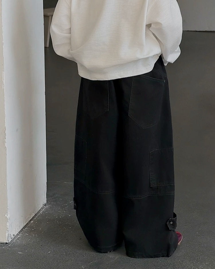 ユーティリティ ワイドカーゴパンツ｜110-160cm