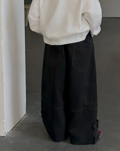 ユーティリティ ワイドカーゴパンツ｜110-160cm
