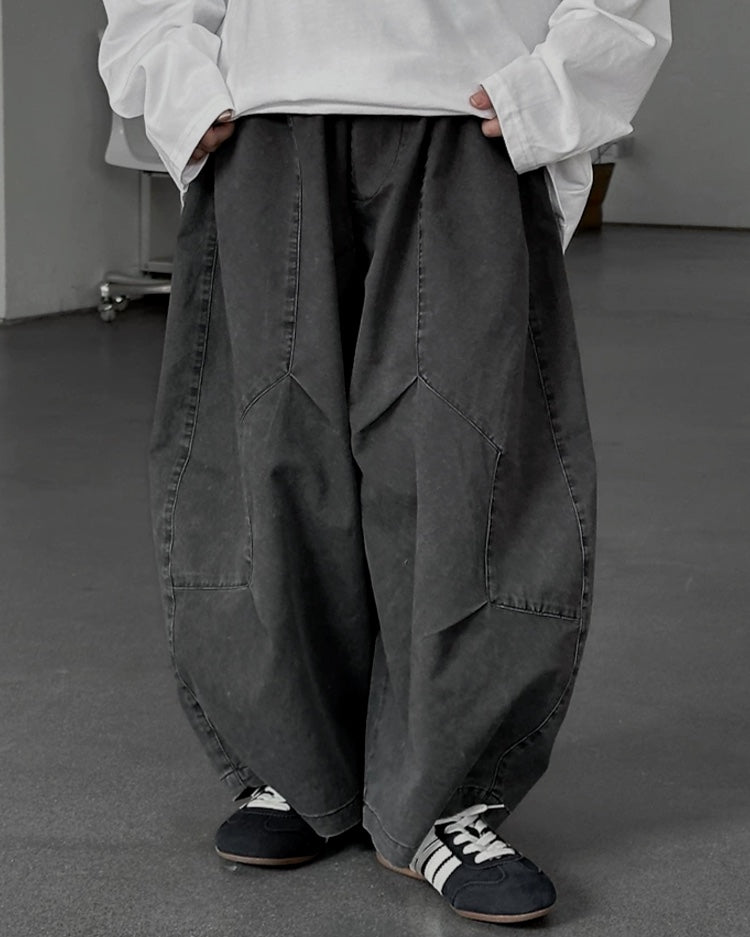 バルーン ワイド デニムパンツ ｜ 110-160cm