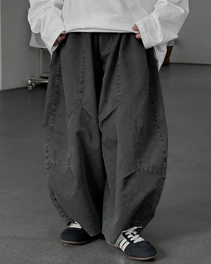 バルーン ワイド デニムパンツ ｜ 110-160cm