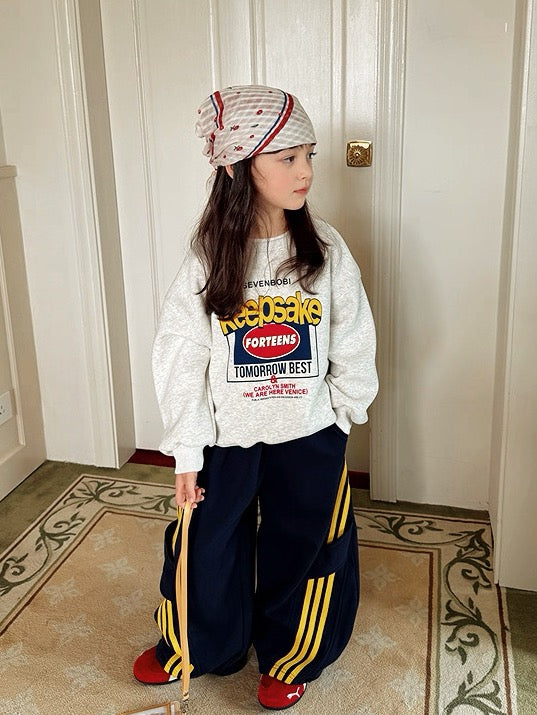 【100-160cm】サイドライントラックパンツ