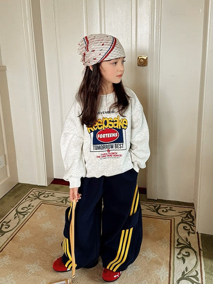 【100-160cm】サイドライントラックパンツ