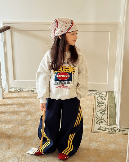 【100-160cm】サイドライントラックパンツ