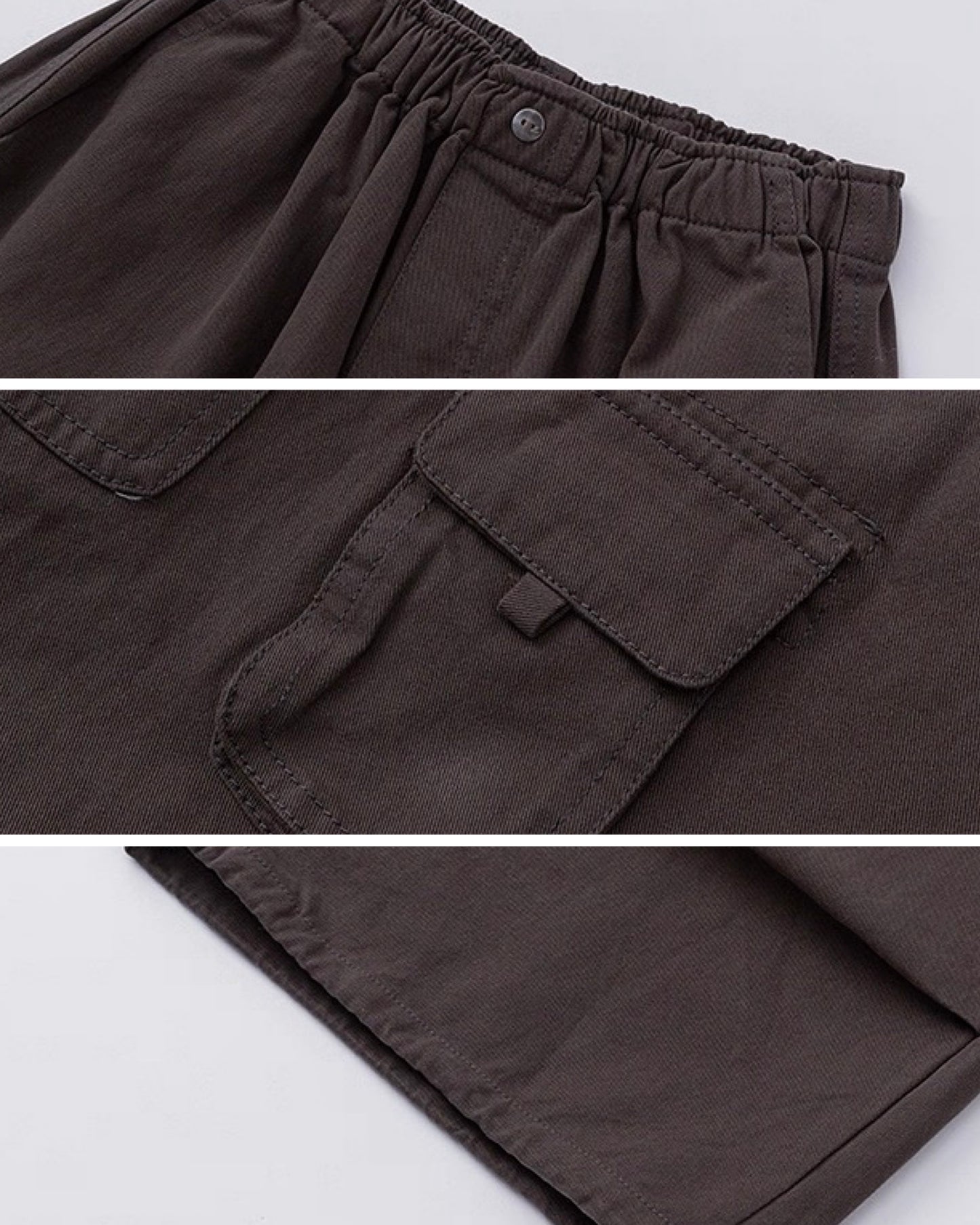 【100-160cm】ワイドカーゴパンツ