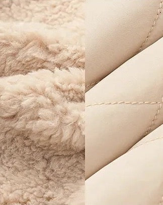 【100-160cm】襟付きミディアムボアジャケット