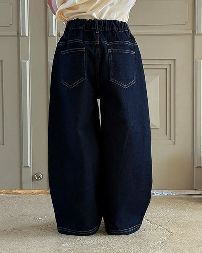 【100-160cm】バギージーンズ